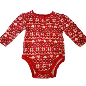 Garanimals Festive Red and White Bodysuit